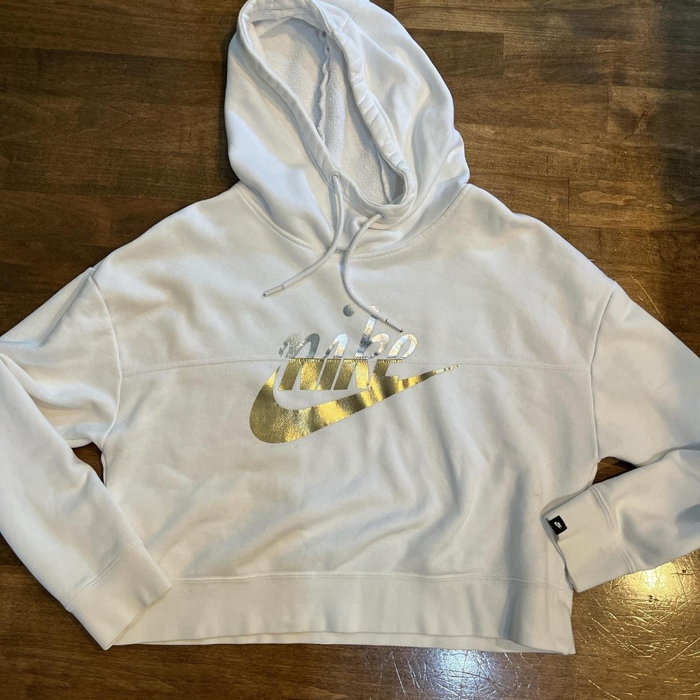 Women's Nike cotton, small cropped logo comfort coastal athletic hoodie